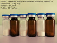 1.25g 2.5g Serbuk Kering Piperacillin Sodium / Sulbactam Sodium Injection